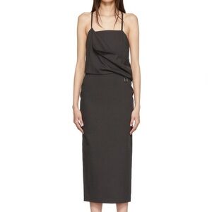 LOW CLASSIC : Sleeveless Drape Dress